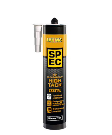 SPEC KLEJ MONTAŻOWY HIGH TACK CRYSTAL 280 ml